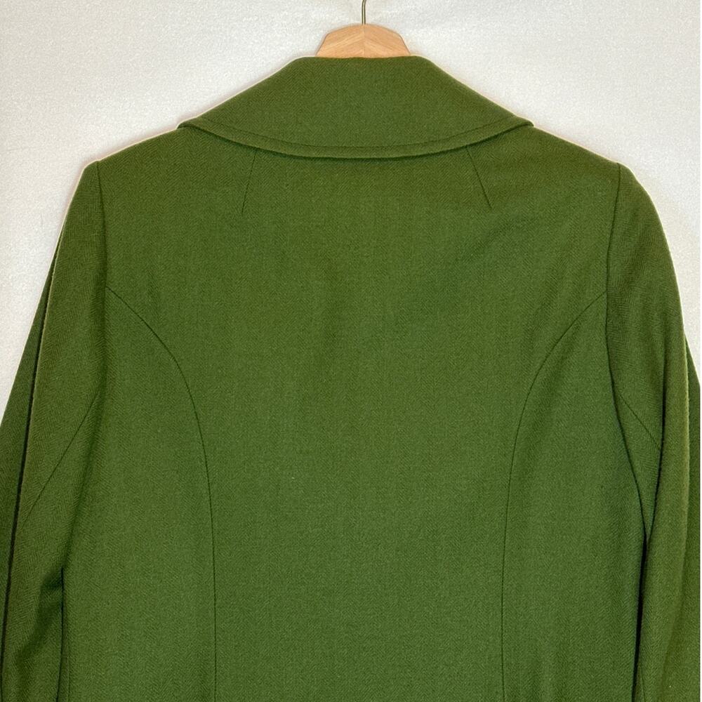 Vintage Pendleton Women’s 2-Button Virgin Wool Blazer Green Made in USA Sz 12 - Picture 11 of 15